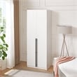 Manhattan Comfort Lee Wardrobe Closet 2.0 from Engineered Wood in White