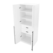 Lee 2-Piece Module Wardrobe 1.0 & 2.0 Closet from Engineered Wood - White