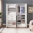 Lee 2-Piece Module Wardrobe 1.0 & 3.0 Closet from Engineered Wood - White