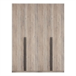 Lee 2-Piece Module Wardrobe 1.0 & 3.0 Closet from Engineered Wood - Rustic Gray