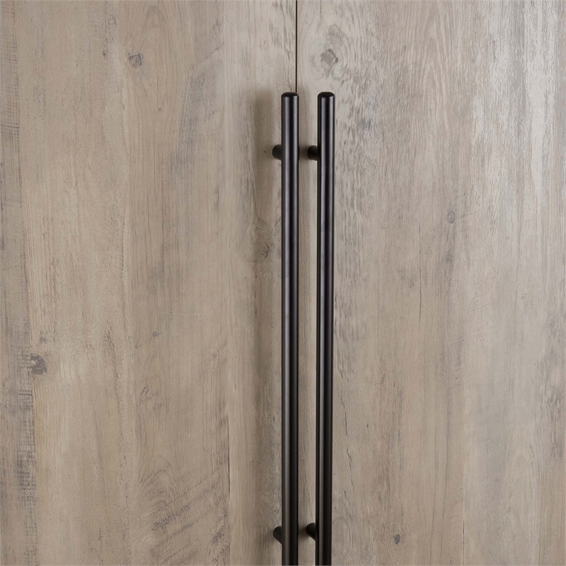 Lee 2-Piece Module Wardrobe 2.0 & 3.0 Closet made from Engineered Wood in Gray