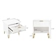 Manhattan Comfort DUMBO 1.0 Nightstand made from Engineered Wood - White