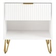 Manhattan Comfort DUMBO 1.0 Nightstand made from Engineered Wood - White