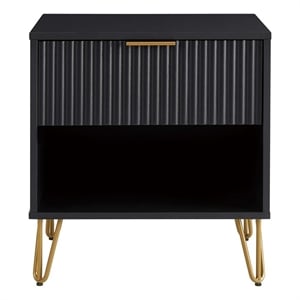 manhattan comfort dumbo 1.0 nightstand made from engineered wood - black