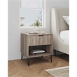 Manhattan Comfort DUMBO 1.0 Nightstand made from Engineered Wood - Rustic Gray