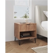 Manhattan Comfort DUMBO 1.0 Nightstand made from Engineered Wood - Golden Brown