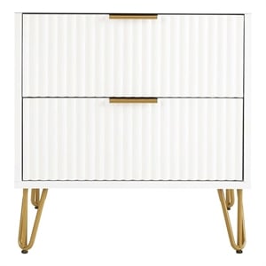 manhattan comfort dumbo 2.0 nightstand made from engineered wood - white