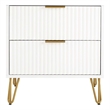 Manhattan Comfort DUMBO 2.0 Nightstand made from Engineered Wood - White
