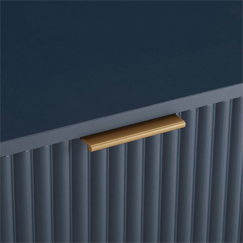 Manhattan Comfort DUMBO 2.0 Nightstand made from Engineered Wood - Midnight Blue