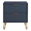 Manhattan Comfort DUMBO 2.0 Nightstand made from Engineered Wood - Midnight Blue