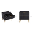Manhattan Comfort DUMBO 2.0 Nightstand made from Engineered Wood - Black