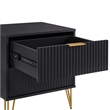Manhattan Comfort DUMBO 2.0 Nightstand made from Engineered Wood - Black