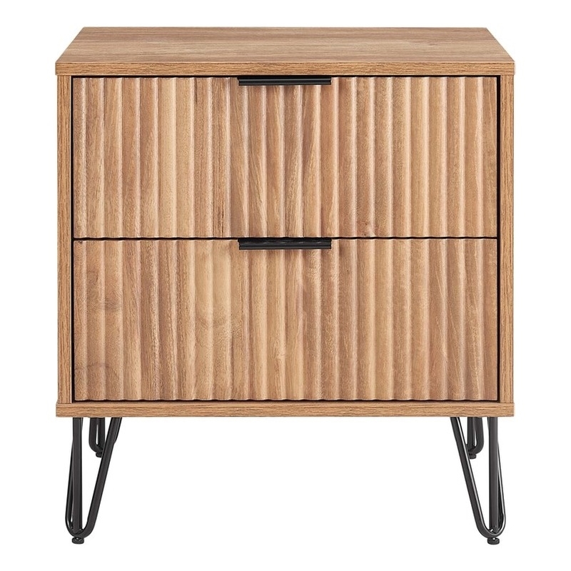 Manhattan Comfort DUMBO 2.0 Nightstand made from Engineered Wood - Golden Brown