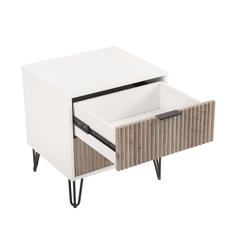 Manhattan Comfort DUMBO 2.0 Nightstand made from Engineered Wood - Mutli-Color