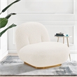 Manhattan Comfort Edina Solid Wood Frame Accent Chair in White