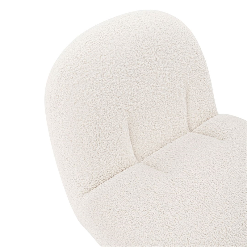 Manhattan Comfort Edina Solid Wood Frame Accent Chair in White