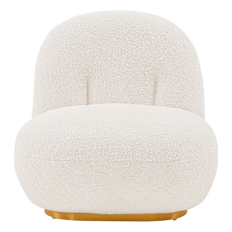 Manhattan Comfort Edina Solid Wood Frame Accent Chair in White