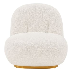 Manhattan Comfort Edina Solid Wood Frame Accent Chair in White