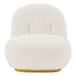 Manhattan Comfort Edina Solid Wood Frame Accent Chair in White
