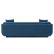 Manhattan Comfort Edmonda Sofa with Solid Wood Frame in Sapphire Blue