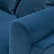 Manhattan Comfort Edmonda Sofa with Solid Wood Frame in Sapphire Blue