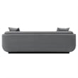 Manhattan Comfort Edmonda Sofa with Solid Wood Frame in Dark Gray