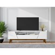 Manhattan Comfort Marcus 70.86 TV Stand from Engineered Wood in White