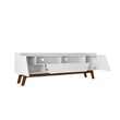 Manhattan Comfort Marcus 70.86 TV Stand from Engineered Wood in White