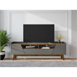 Manhattan Comfort Marcus 70.86 TV Stand from Engineered Wood in Gray