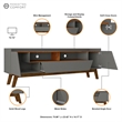 Manhattan Comfort Marcus 70.86 TV Stand from Engineered Wood in Gray