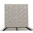 Manhattan Comfort Crosby Solid Wood Frame Twin-Size Bed in Beige