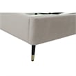 Manhattan Comfort Crosby Solid Wood Frame Twin-Size Bed in Beige