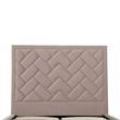 Manhattan Comfort Crosby Full-Size Bed with Solid Wood Frame in Blush