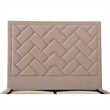 Manhattan Comfort Crosby Full-Size Bed with Solid Wood Frame in Cream