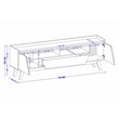 Manhattan Comfort Marcus 70.86 TV Stand from Engineered Wood in Beige and Nature