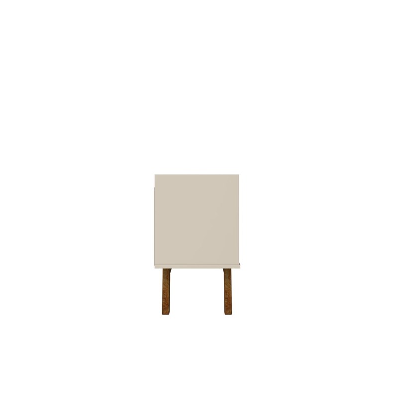 Manhattan Comfort Marcus 70.86 TV Stand from Engineered Wood in Beige and Nature