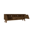 Manhattan Comfort Marcus 70.86 TV Stand from Engineered Wood in Rustic Brown