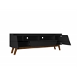 Manhattan Comfort Marcus 70.86 TV Stand from Engineered Wood in Matte Black