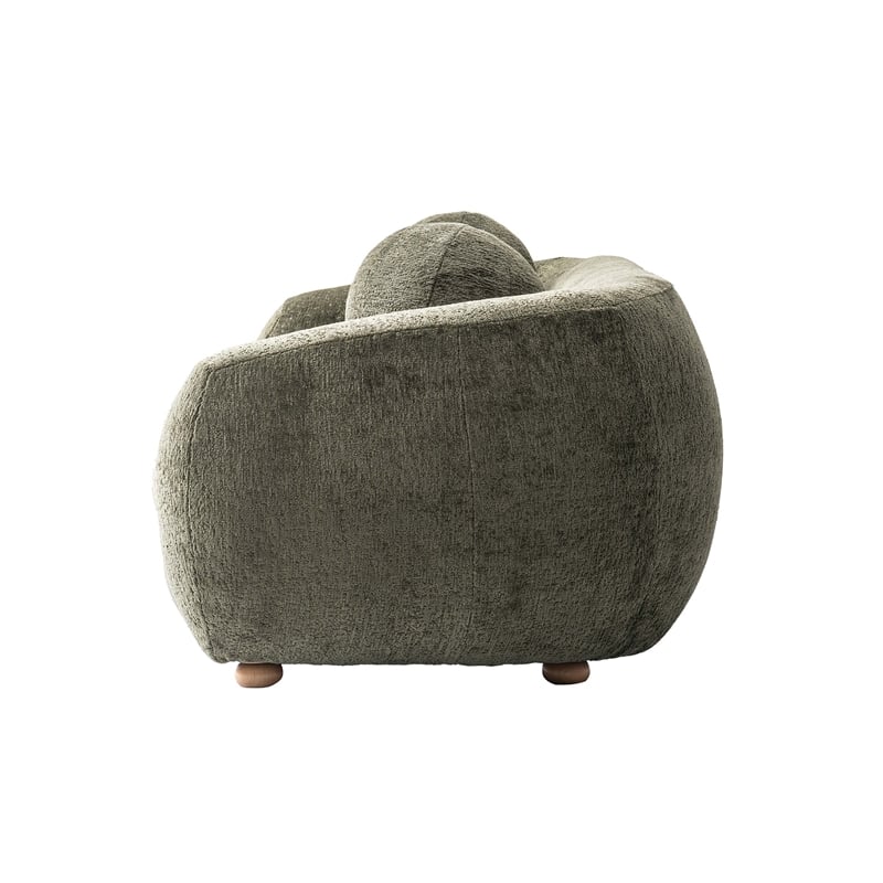 Manhattan Comfort Tribeca Sofa with Solid Wood Frame in Olive Green