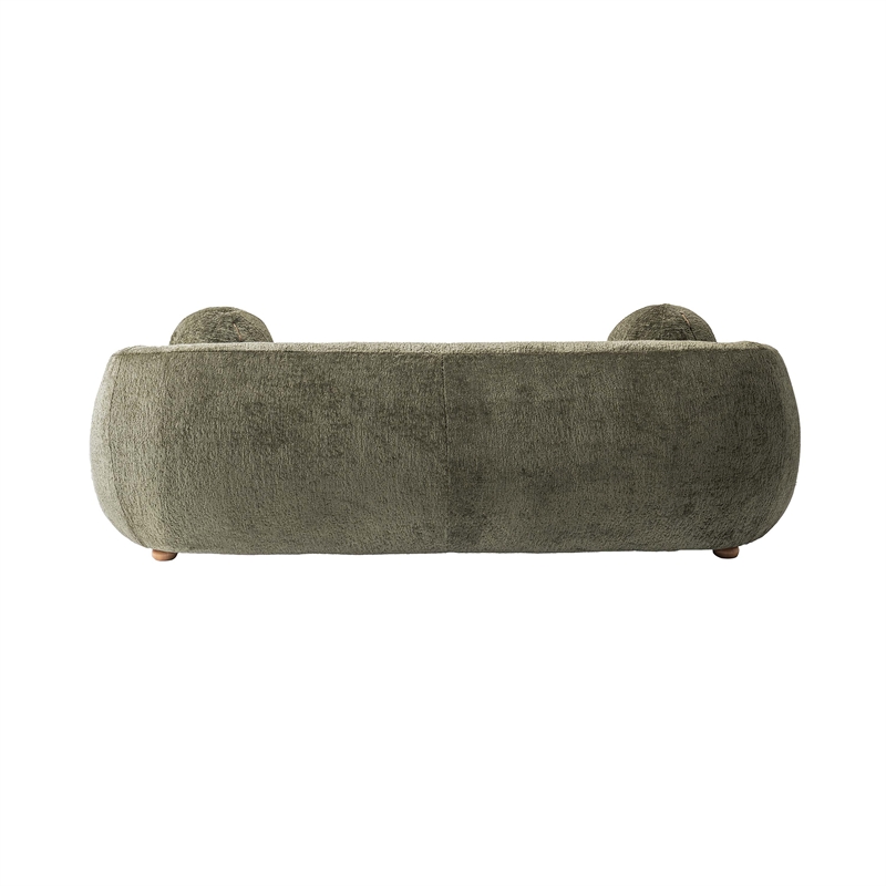Manhattan Comfort Tribeca Sofa with Solid Wood Frame in Olive Green