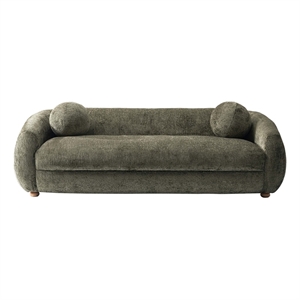 Manhattan Comfort Tribeca Sofa with Solid Wood Frame in Olive Green