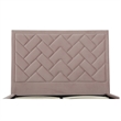 Manhattan Comfort Crosby Queen-Size Bed with Solid Wood Frame in Blush