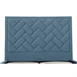 Manhattan Comfort Crosby Queen-Size Bed with Solid Wood Frame in Blue