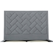 Manhattan Comfort Crosby Queen-Size Bed with Solid Wood Frame in Gray
