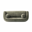 Tribeca Sofa and Accent Chair with Solid Wood Frame in Olive Green - Set of 2