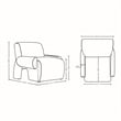 Manhattan Comfort Verandah Accent Chair with Solid Wood Frame in Beige
