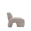 Manhattan Comfort Verandah Accent Chair with Solid Wood Frame in Beige