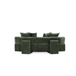 Manhattan Comfort Verandah Sofa with Solid Wood Frame in Olive Green