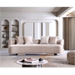 Manhattan Comfort Verandah XL Sofa with Solid Wood Frame in Beige