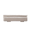 Manhattan Comfort Verandah XL Sofa with Solid Wood Frame in Beige